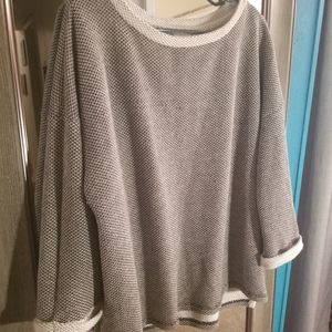 Ava & viv sweat 3/4 length sleeves 1x